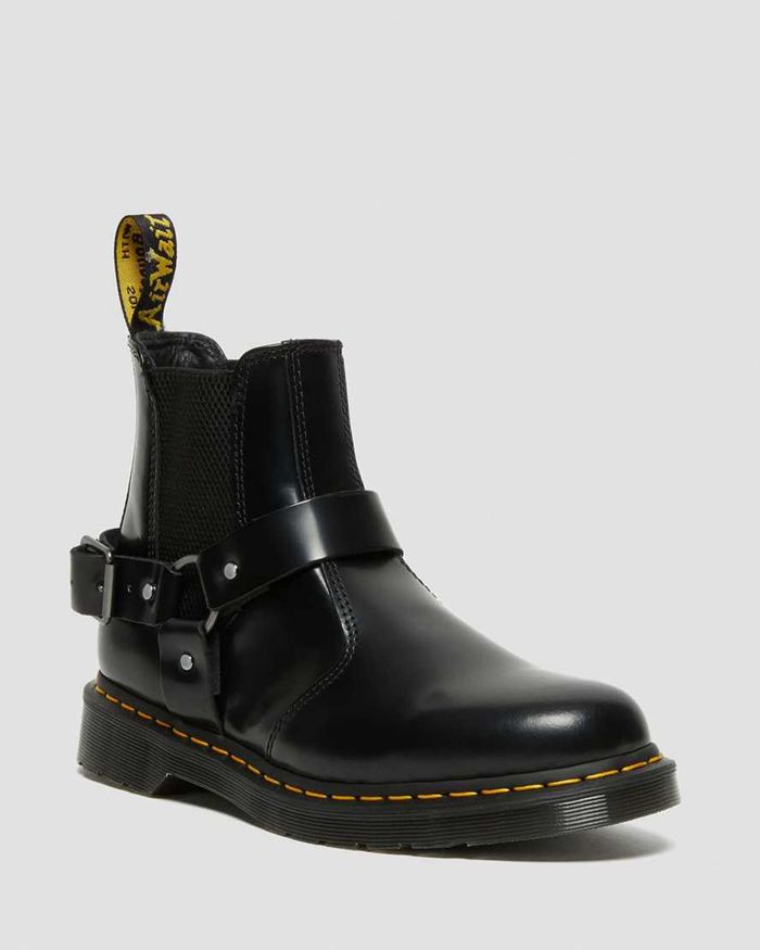 Dr Martens Vintersko Dame Svart Wincox Smooth Læder Buckle 1905KNJES